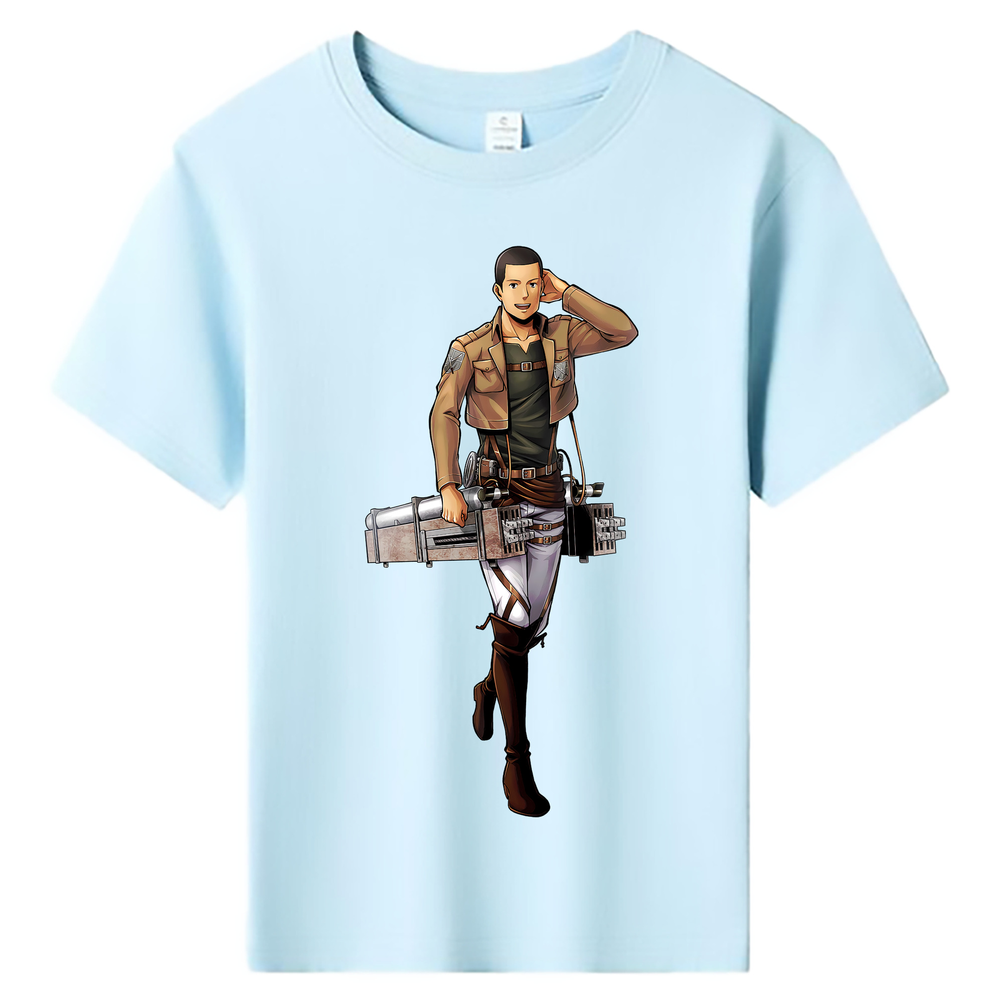 （画像用） 進撃の巨人 Attack on Titan 綿100％キッズTシャツ（フロントプリント）